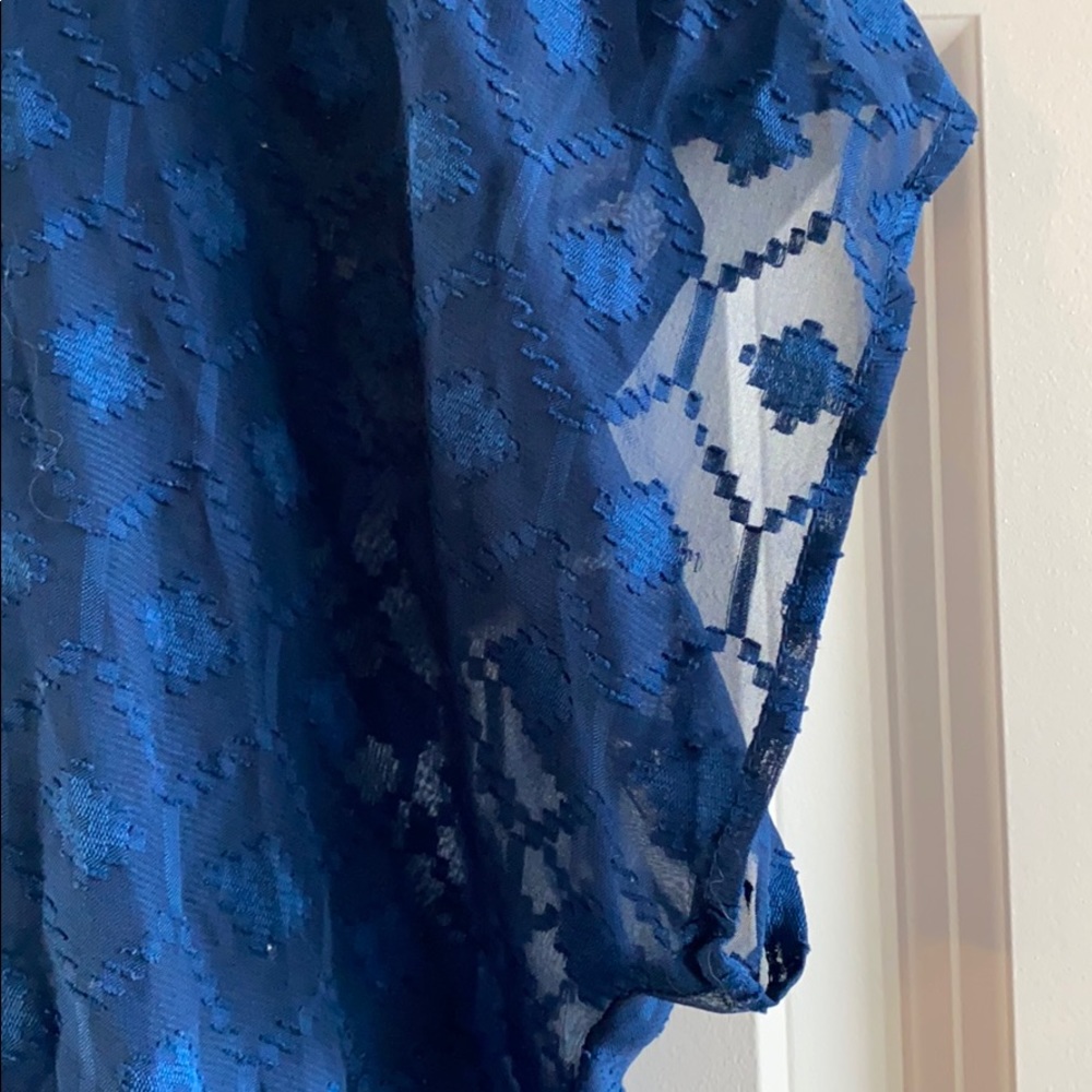 Sheer Navy Top - Picture 4 of 4
